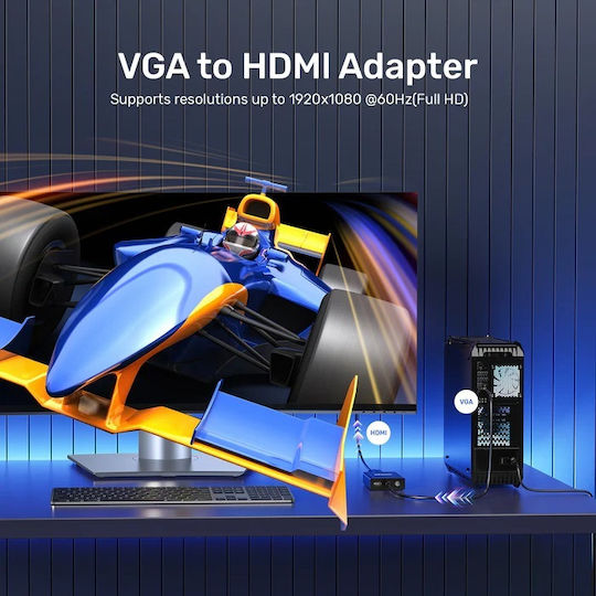Unitek VGA Male To HDMI Female Converter 1 Piece V1112ABK