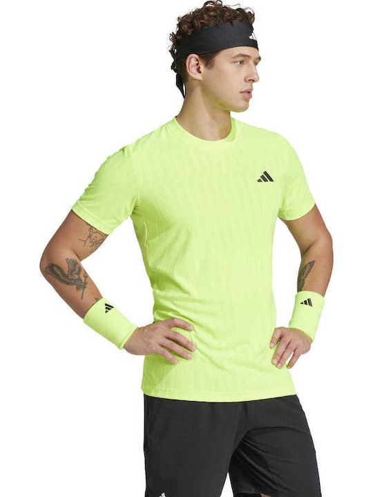 adidas FreeLift JP4385 Men's Yellow Tennis Shirt