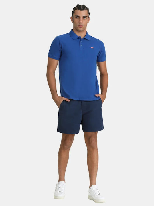 Housemark Polo Tricou Cu Mânecă Scurtă Albastru Rouă