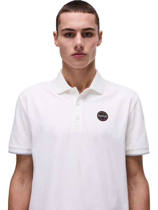ぽく様　STH Napapijri Polo Bluză cu mânecă scurtă Cream NP0A4IDA-206 | Skroutz