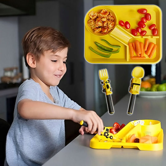 Set Essgeschirr aus Kunststoff 4Stück