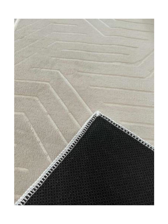 Linea Home Libre Rutschfest Teppich Rechteckig Synthetisch,Polyester/Cotton/Leather Beige