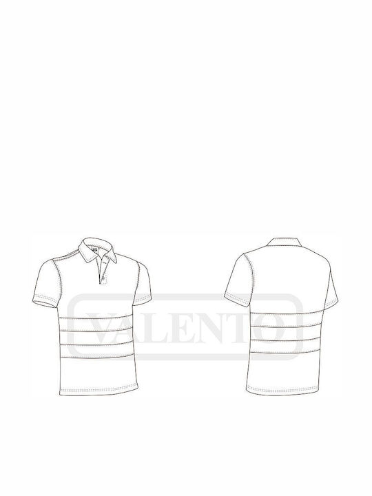 Hi-vis Κοντομάνικο Polo Shirt Build Valento Povabuiag Fluo Yellow-charcoal Grey
