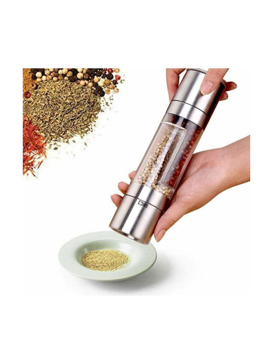 Handbuch Gewürzmühlen 2 in 1 Inox in Silber Farbe 5.2cm 1Stück