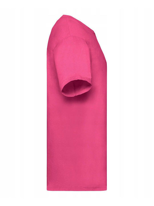 Herren Valueweight T-Shirt Fuchsia Größe 2XL