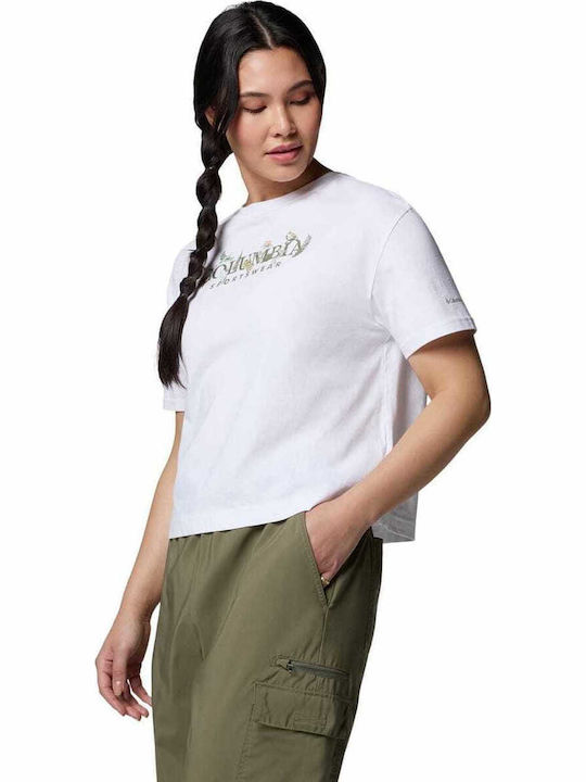 Bend Women's Crop T-shirt White