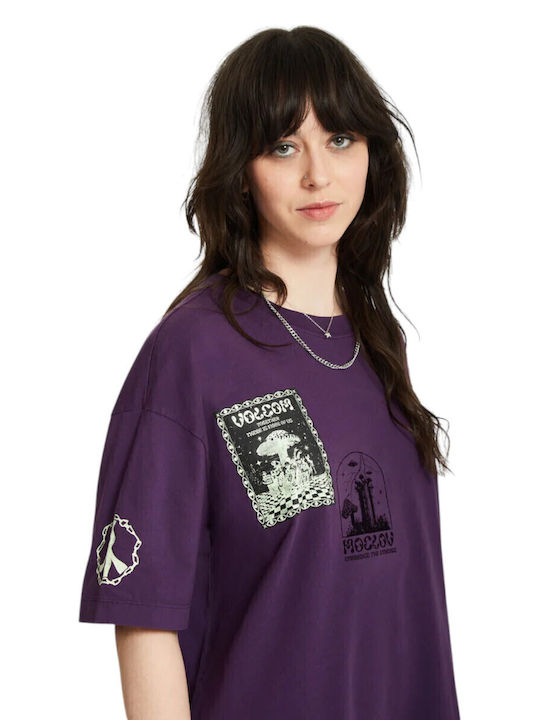Filip Rygalski Rochie De Vară Pentru Femei Mini Tricou Grape Royale