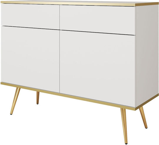 Μπουφές mit Schubladen White With Gold 107x39x85cm