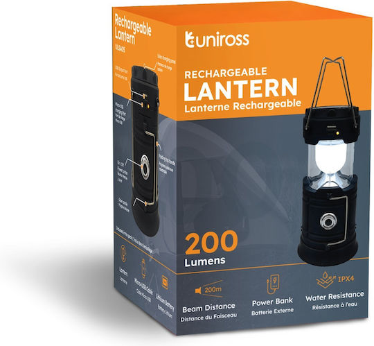 Uniross Ulsa05 Solar Usb Rechargeable Lantern Powerbank