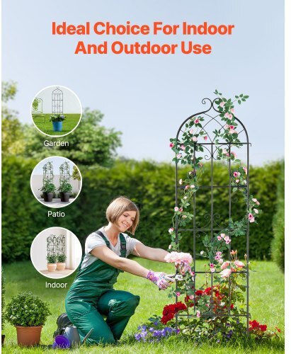 Vevor Set of 4 Metal Climbing Plant Supports 71x20 In Rust Resistant Hpjhx4jth71wyjpt6v0