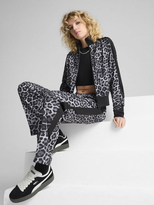 Puma Women's T7 Leo Luxe Aop Short Track Jacket 63234201