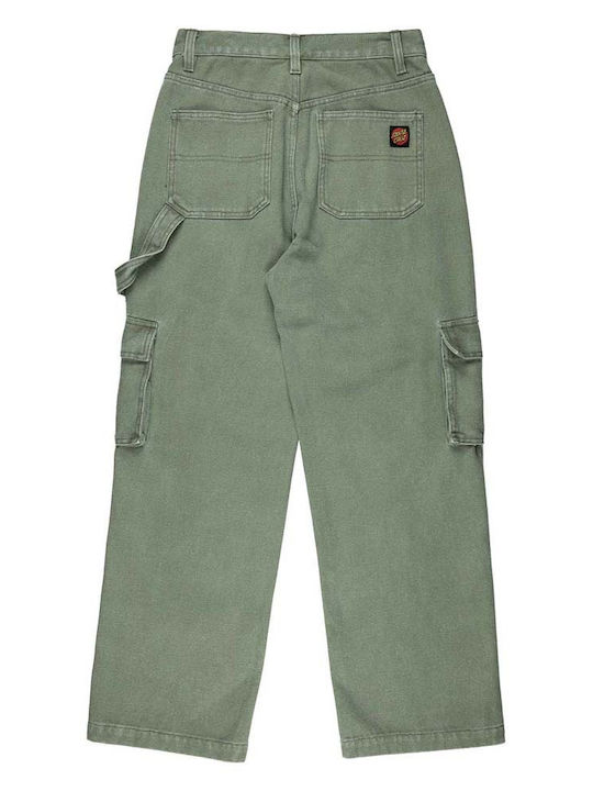 Γυναικείο Υφασμάτινο Cargo Παντελόνι Pale Sage Wash