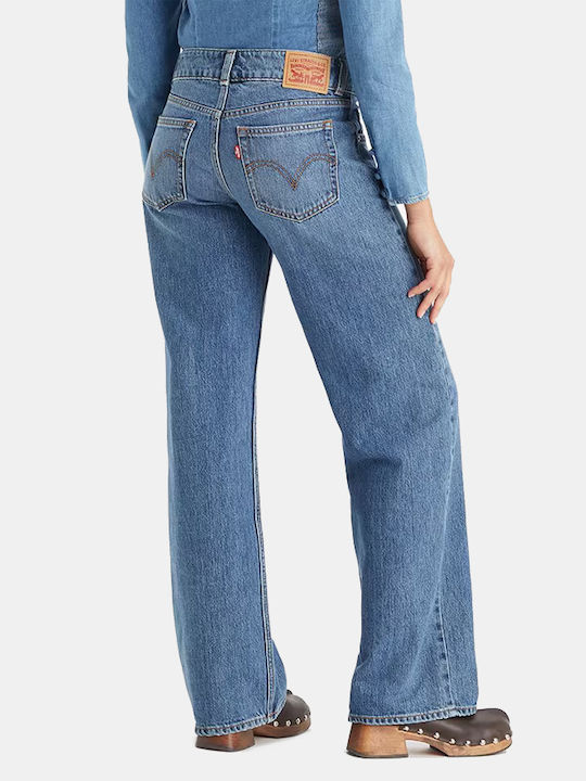 Women's Jean Trousers in Loose Fit Dark Indigo