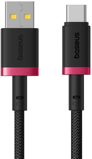 Baseus USB 2.0 Kabel USB Typ-C männlich - USB-A 60W PD Schwarz 2m P10377802U01-03