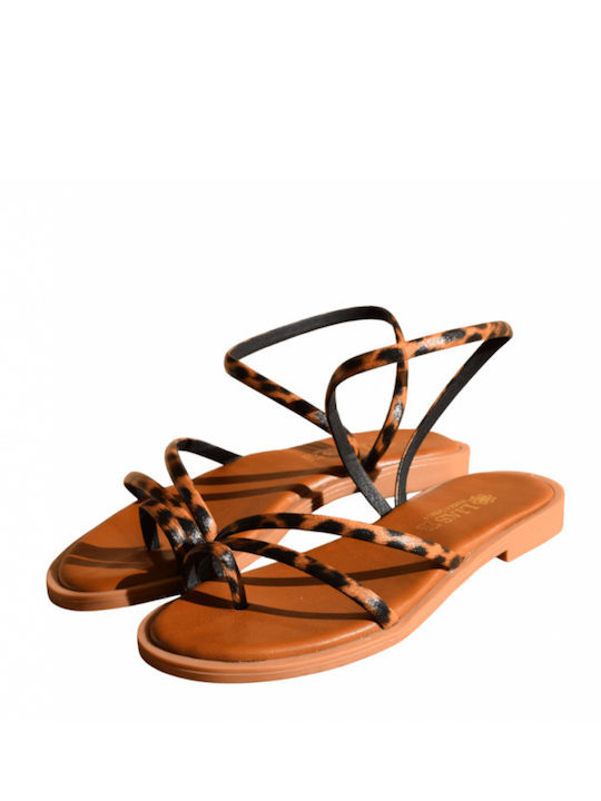 Кожени Дамски Сандали Тауп
