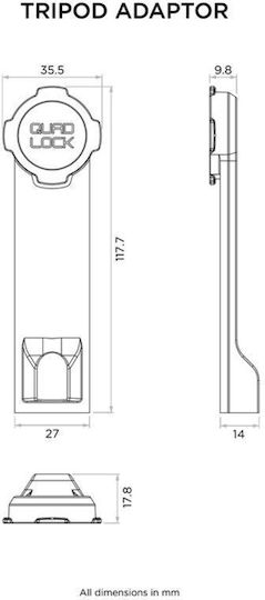 Quad Lock Mobile Basis Stativhalterung