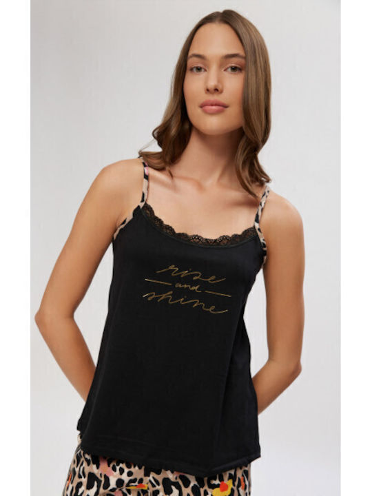 Minerva Summer Women's Pyjama Set Black