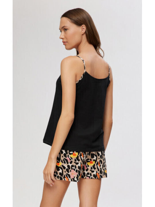 Minerva Summer Women's Pyjama Set Black