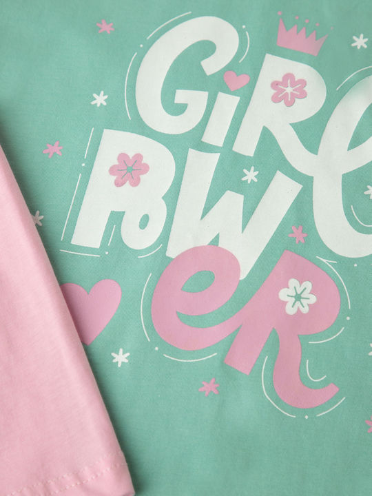 Minerva Παιδική Πιτζάμα Καλοκαιρινή Kids Pajama Multicolor Minerva Παιδική Πιτζάμα Καλοκαιρινή Kids Pajama Multicolor