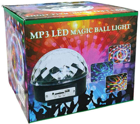 LED-Discolicht USB MP3-Player Fernbedienung MP3 LED-Magische Kugellampe 002509