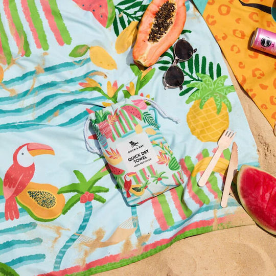 Dock & Bay Πετσέτα Θαλάσσης Quickdry Μικροΐνες Tropicana Treat Xl 200x90εκ