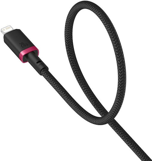 Baseus Dura Braided la Cablu Lightning 20W Negru 2m (P10377800U01-03)