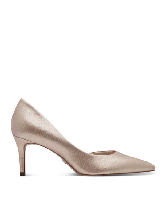 Pumps mit mittelhohem Absatz Champagne