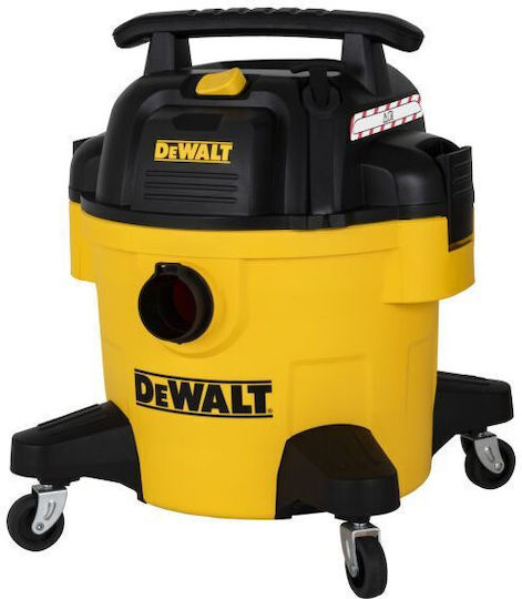 DEWALT Σκούπα Υγρών / Στερεών 1150W με Πλαστικό Κάδο 23lt Κίτρινη
