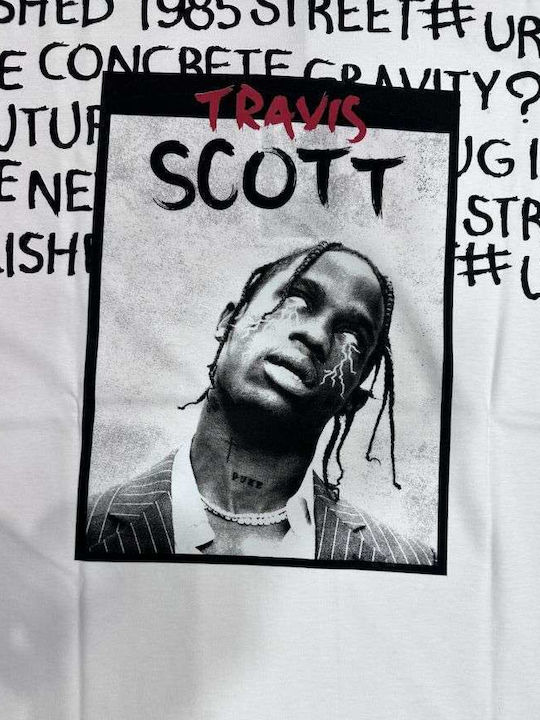 Clever Travis Scott T-Shirt Ct-24460 Weiß