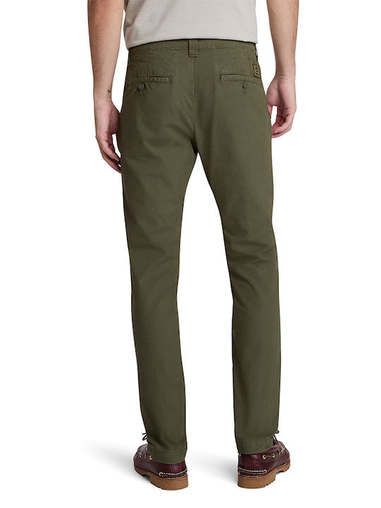 Παντελόνι Chino σε Slim Εφαρμογή Χακί