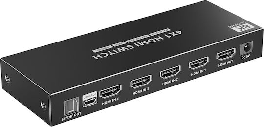 Lenkeng Comutator HDMI 4x1 8k60hz Lkv841