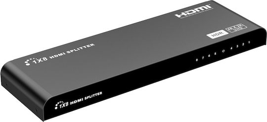 Lenkeng HDMI Splitter 2.0 4K60Hz Scaler 1x8 LKV318HDR-V3.0