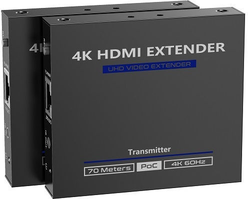Lenkeng Удължител HDMI През Ethernet 70м 4K Poc Ir Loop Lkv565p