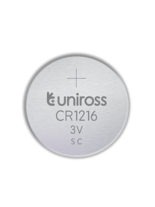 Uniross Cr1216 Button Cell Lithium Battery 5pack