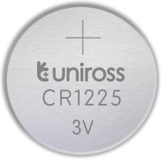 Uniross Cr1225 Button Cell Lithium Battery 5pack