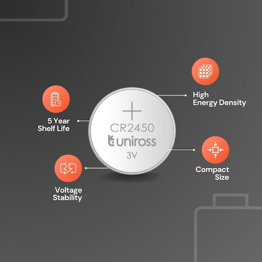 Uniross Lithium-button Cell Cr2450 Battery 1pc