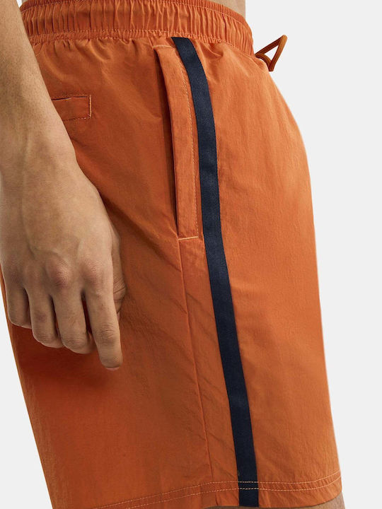 Costum De Baie Bărbați Pantaloni Scurți Dark Portocaliu