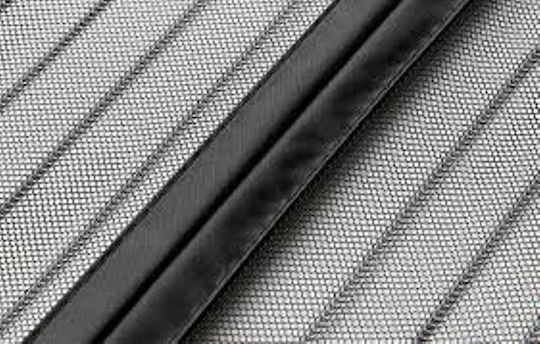 Moskitonetz Tür mit Klebeband mit Magnetverschluss aus Polyester Weiß 220x120cm