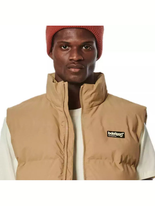 Αμάνικο Μπουφάν Puffer Καφέ