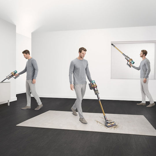 Dyson V15 Detect Absolute Επαναφορτιζόμενη Σκούπα 2 σε 1 Stick & Χειρός 25.2V Χρυσή