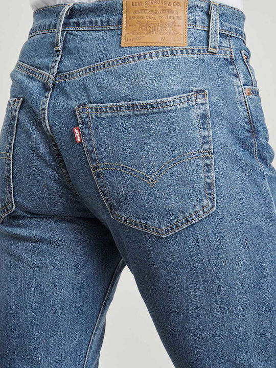 512 Men's Jeans Pants with Slim Tapered Fit Blue