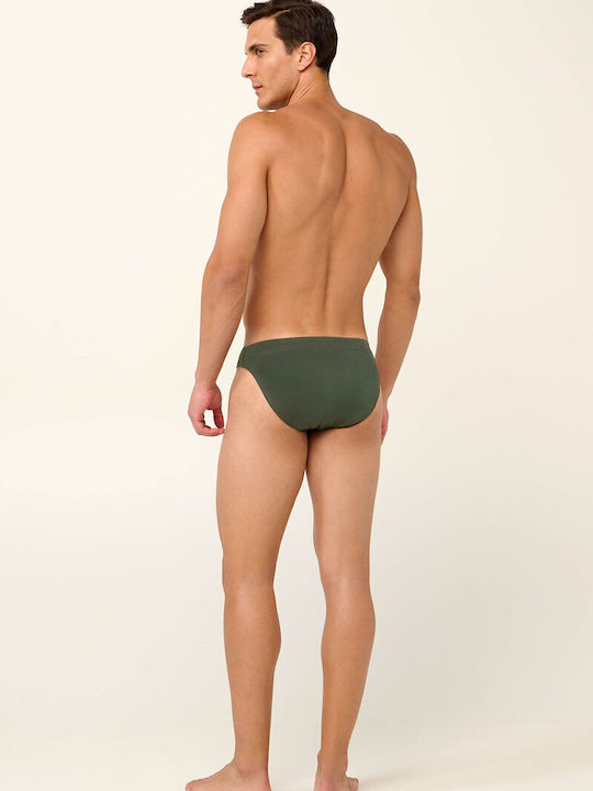 Herren Slips Grün 1Packung