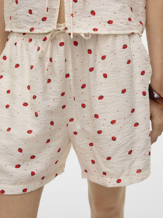 Γυναικείο Σορτς Snow White, Strawberry, Ecru