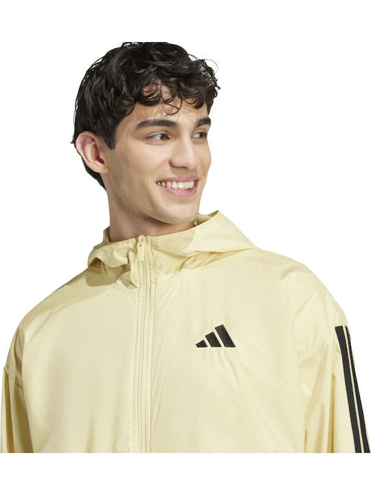 M 3s Men's Athletic Hooded Jacket Yellow