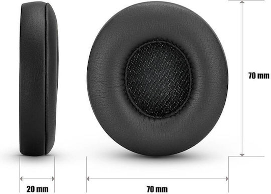 Set 2 Edman Ear Pads for JBL E40 E40bt E45bt Memory Foam Black