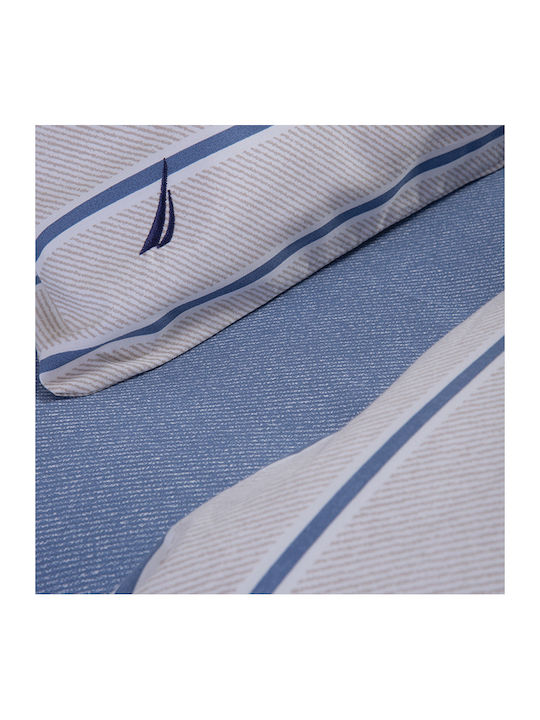 Nef-Nef Homeware Duvet Cover Set Cotton Queen with 2 Pillowcases 240x220 Nautica Ocean Denim