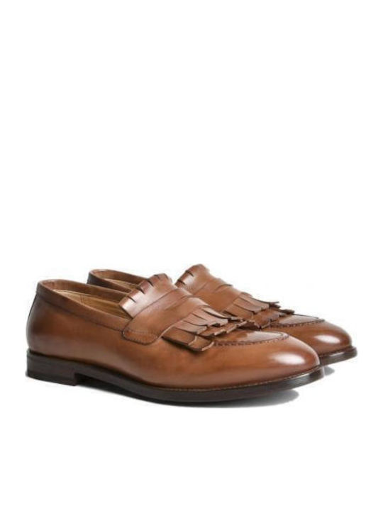 Δερμάτινα Ανδρικά Loafers σε Ταμπά Χρώμα