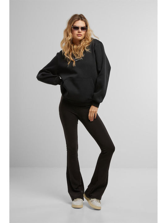 Women's Sweatshirt Hooded Black