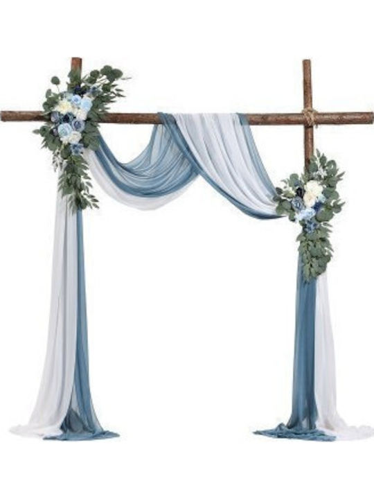 Vevor Artificial Wedding Flower Set Blue 2 Flowers & 2 Fabrics Hlgmhtj4jtls5xc9fv0