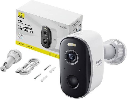 Baseus S0ST002130 IP Surveillance Camera Wi-Fi Full HD+ 4MP Waterproof Battery Powered with Two-Way Communication